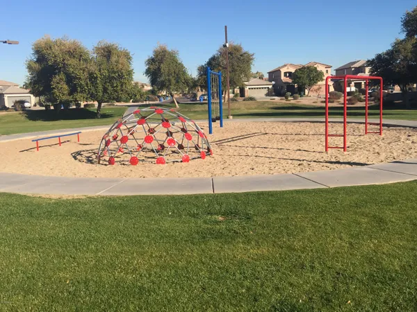 an outdoor space with garden view
