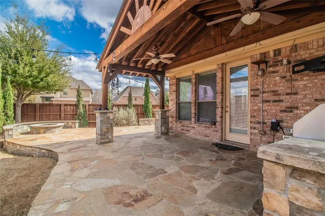 a view of a building with door