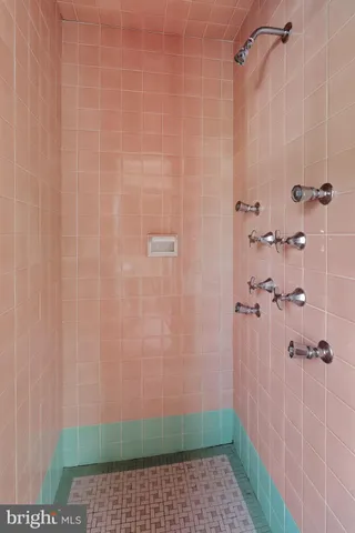 a view of a room with racks