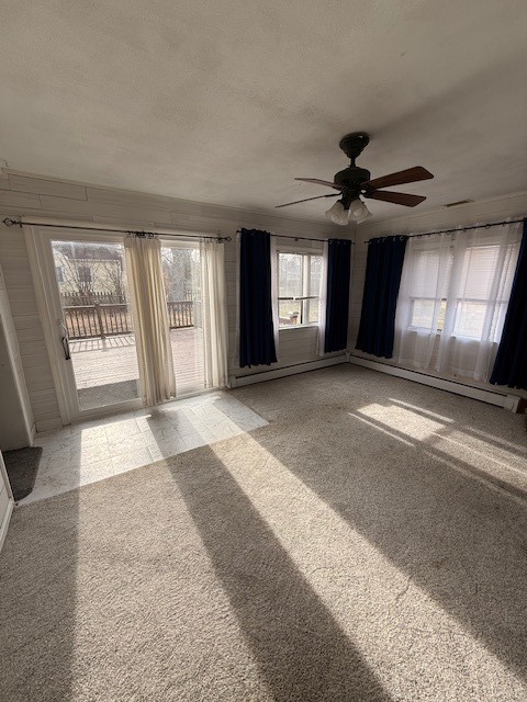 1018 West Plainfield Road Countryside, IL 60525 - Photo 12 of 17 a view of hallway with windows and a ceiling fan