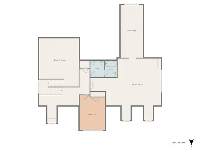 a picture of a bathroom with a bench