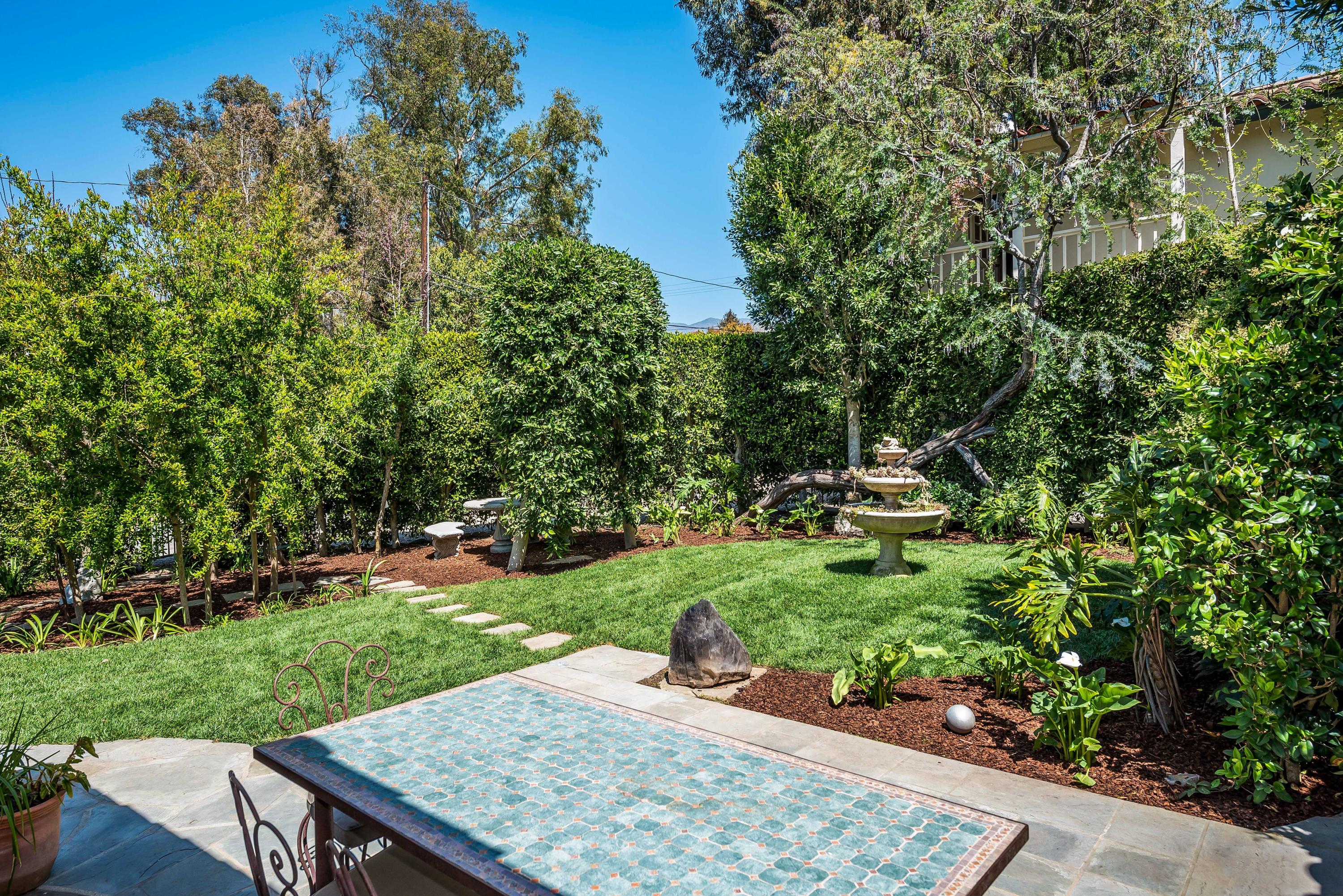 290 Butterfly Lane Montecito, CA 93108 - Photo 18 of 21 Hedge Walled Garden