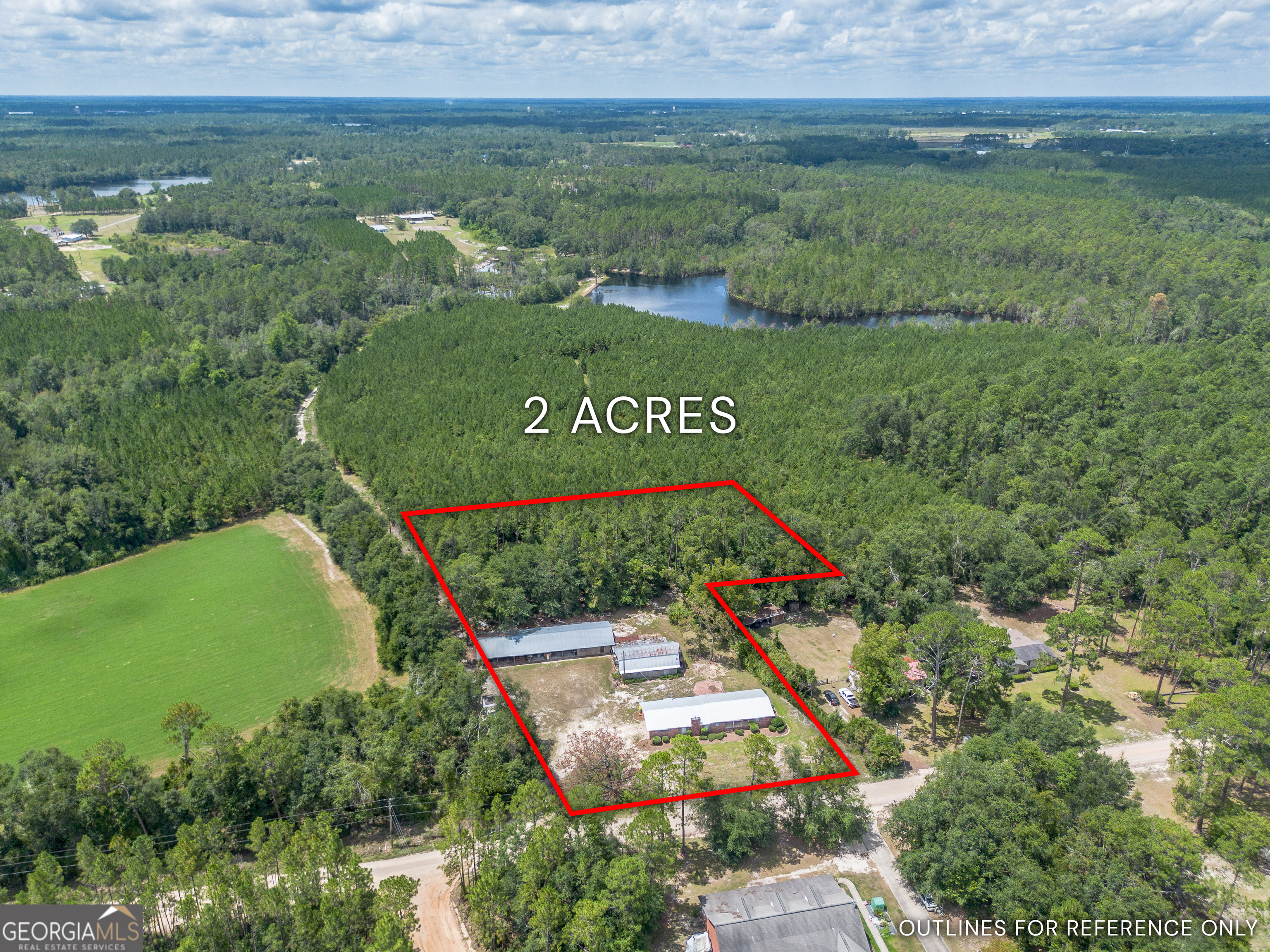 780 David Carter Road Baxley, GA 31513 - Photo 32 of 35 an aerial view of a tennis court