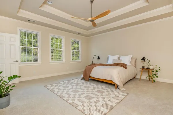 a view of a chairs and table in the patio