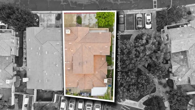 an aerial view of multiple house