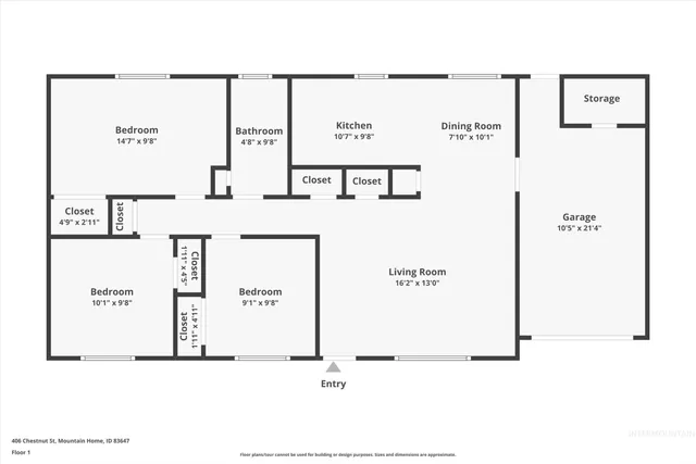 $285,000 | 406 Chestnut Street, Mountain Home, ID 83647