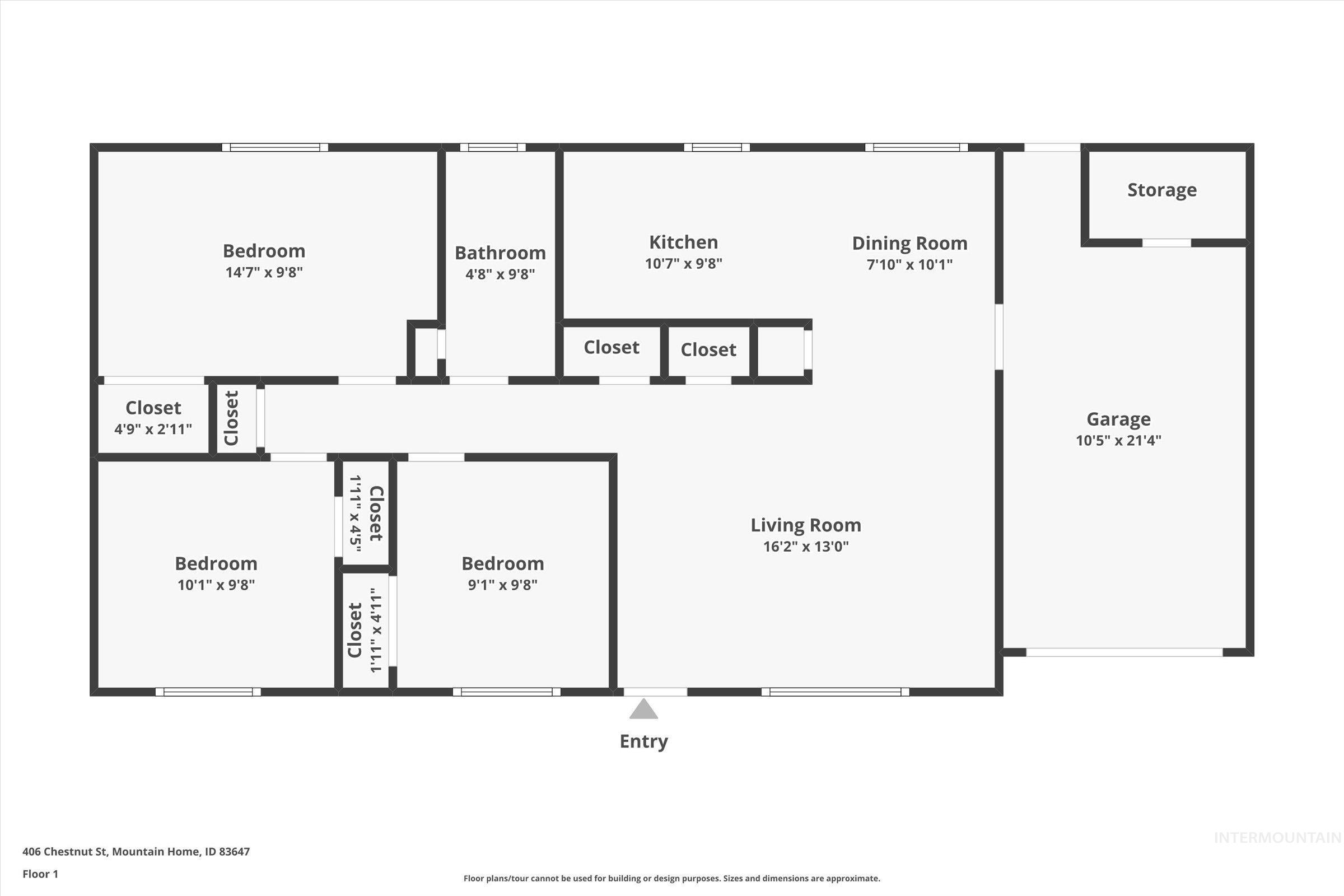 406 Chestnut Street Mountain Home, ID 83647 - Photo 31 of 31 View of floor plan / room layout
