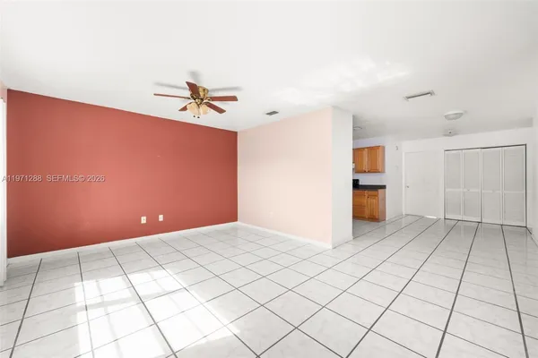 a view of an empty room
