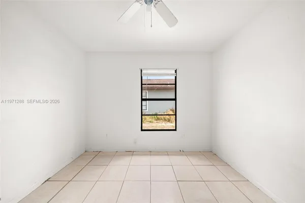 a view of an empty room