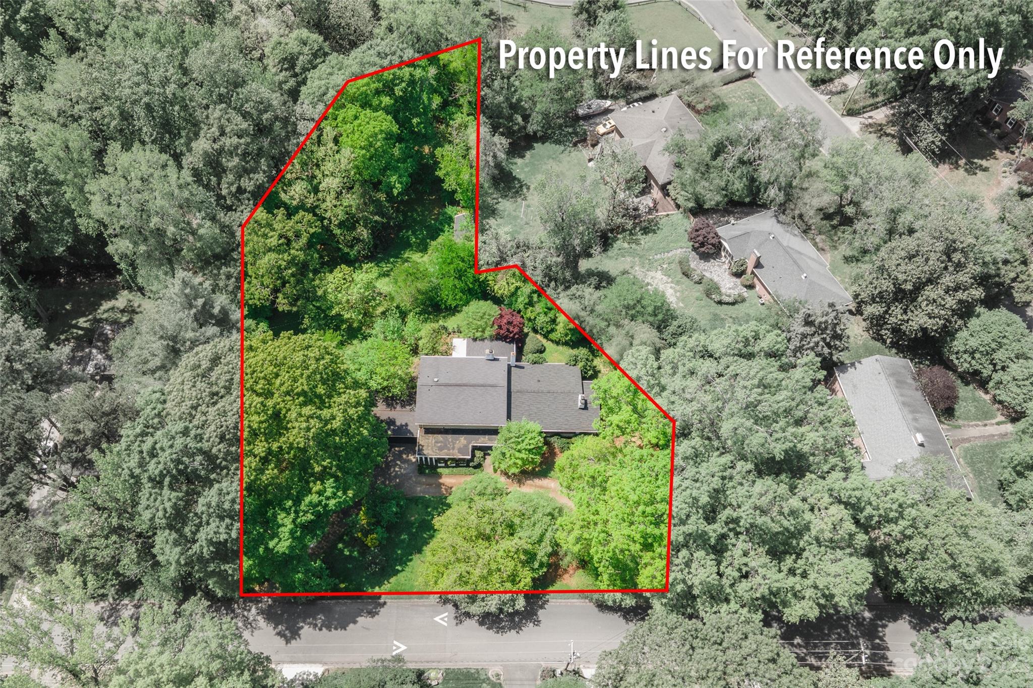 6916 Thermal Road Charlotte, NC 28211 - Photo 46 of 47 an aerial view of a house