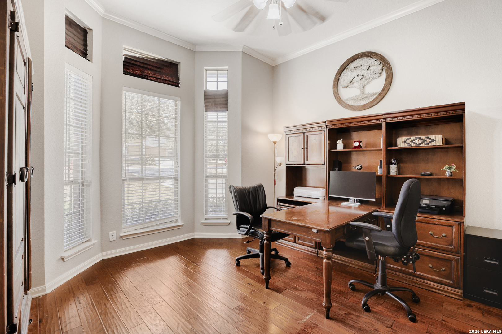 8330 Magdalena Run Helotes, TX 78023 - Photo 12 of 24 a view of a workspace with furniture and a window
