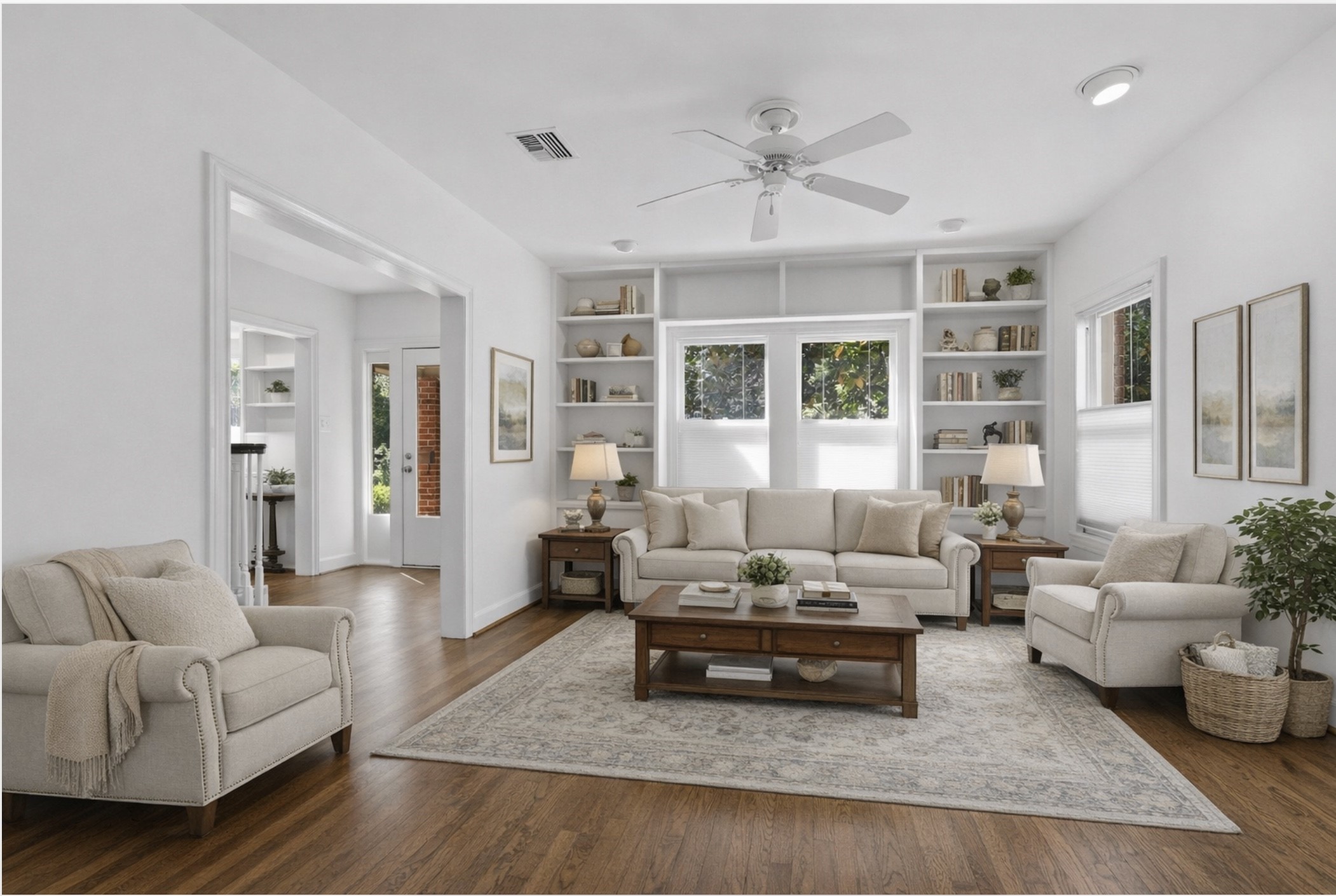 2132 Tangley Street Houston, TX 77005 - Photo 14 of 39 Another photo of the den (virtually staged)