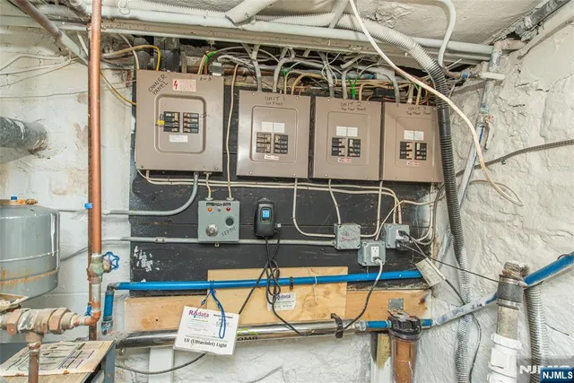 a front view of a building with wooden stairs