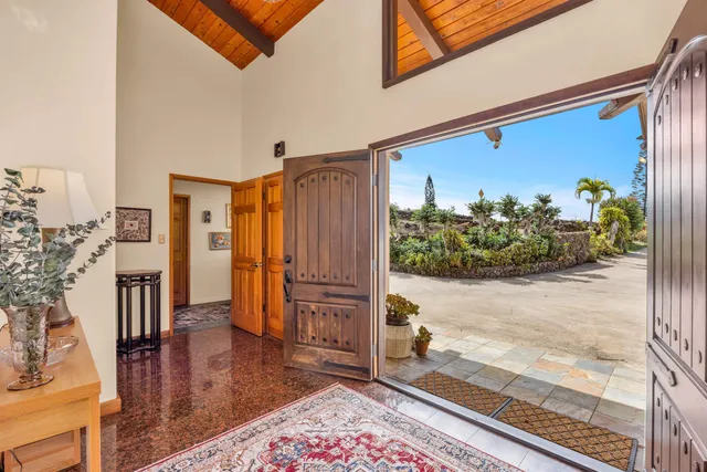 a backyard of a house