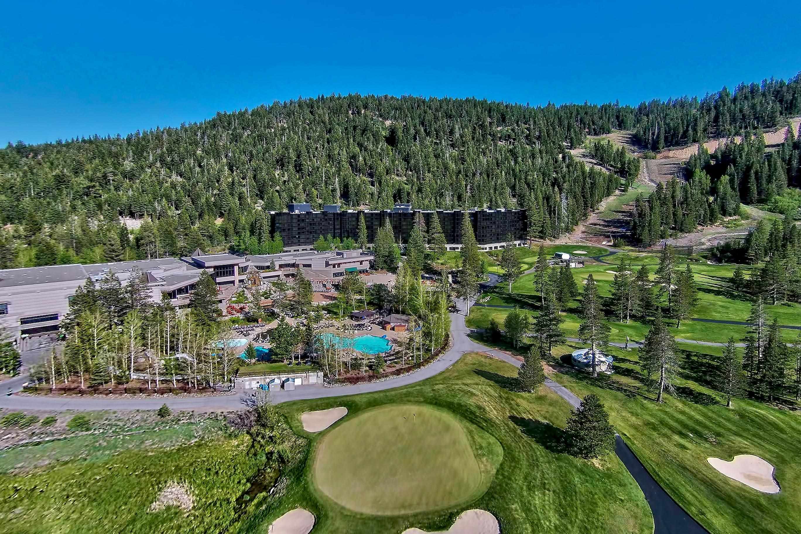 400 Resort Road, Unit 958 Olympic Valley, CA 96146 - Photo 18 of 21 a view of a backyard with plants and a garden