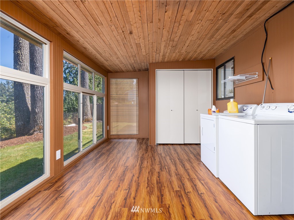 765 Eadon Road Toledo, WA 98591 - Photo 21 of 40 a view of a storage & utility room with washer and dryer