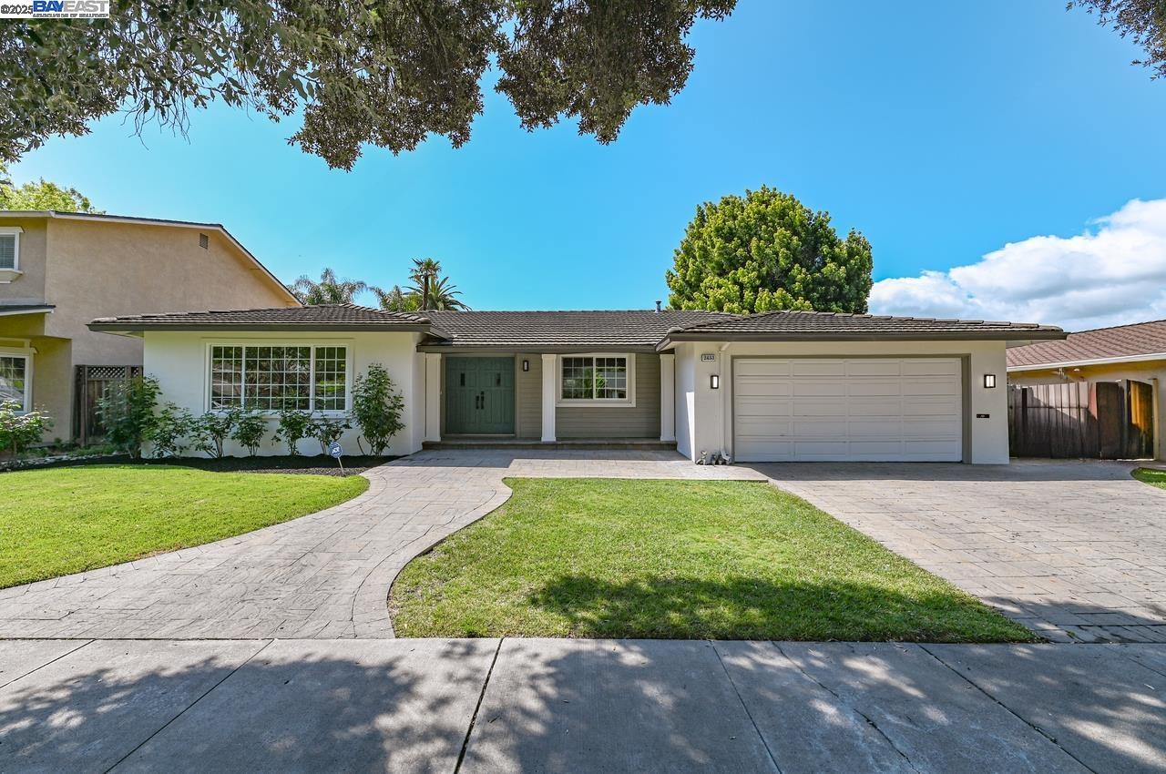 2453 Crestline Road Pleasanton, CA 94566 - Photo 1 of 1 front view of a house and a yard