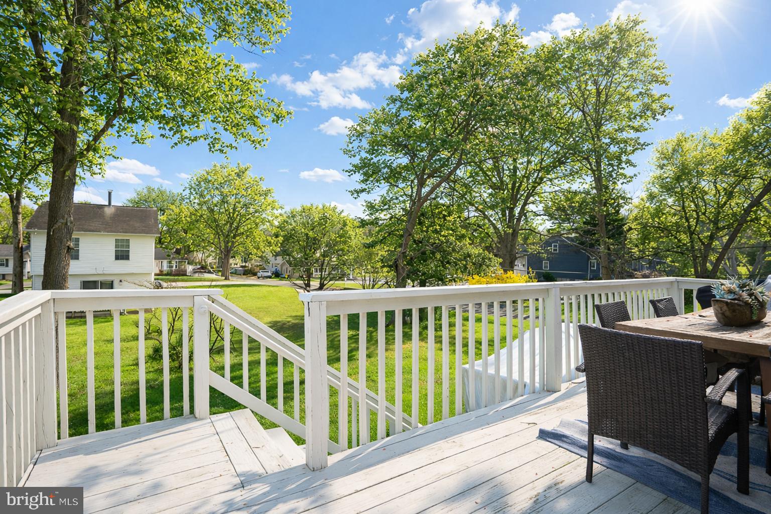 243 9th Street Pasadena, MD 21122 - Photo 7 of 41 a view of balcony with furniture and trees