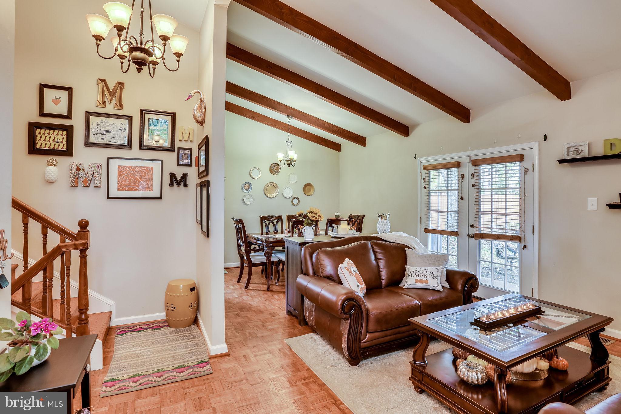 7811 Fordson Road Alexandria, VA 22306 - Photo 2 of 51 Living & dining room with vaulted ceilings