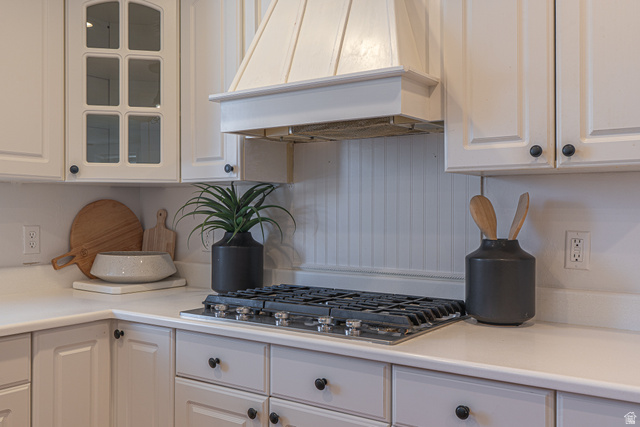 1045 Fox Farm Road Logan, UT 84321 - Photo 16 of 65 Kitchen with white cabinetry and light countertops