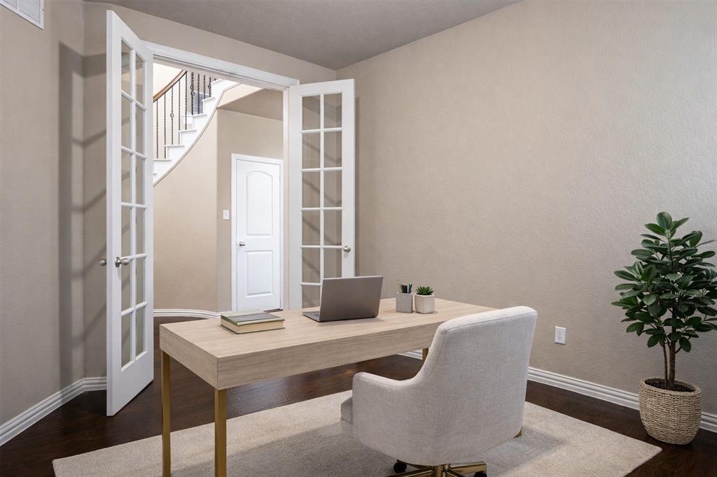 1398 Ranch Gate Lane Frisco, TX 75036 - Photo 6 of 35 Study With French Doors