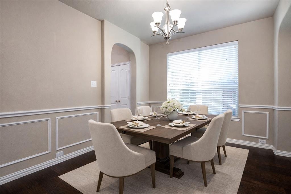 1398 Ranch Gate Lane Frisco, TX 75036 - Photo 8 of 35 Dining open to kitchen and living room