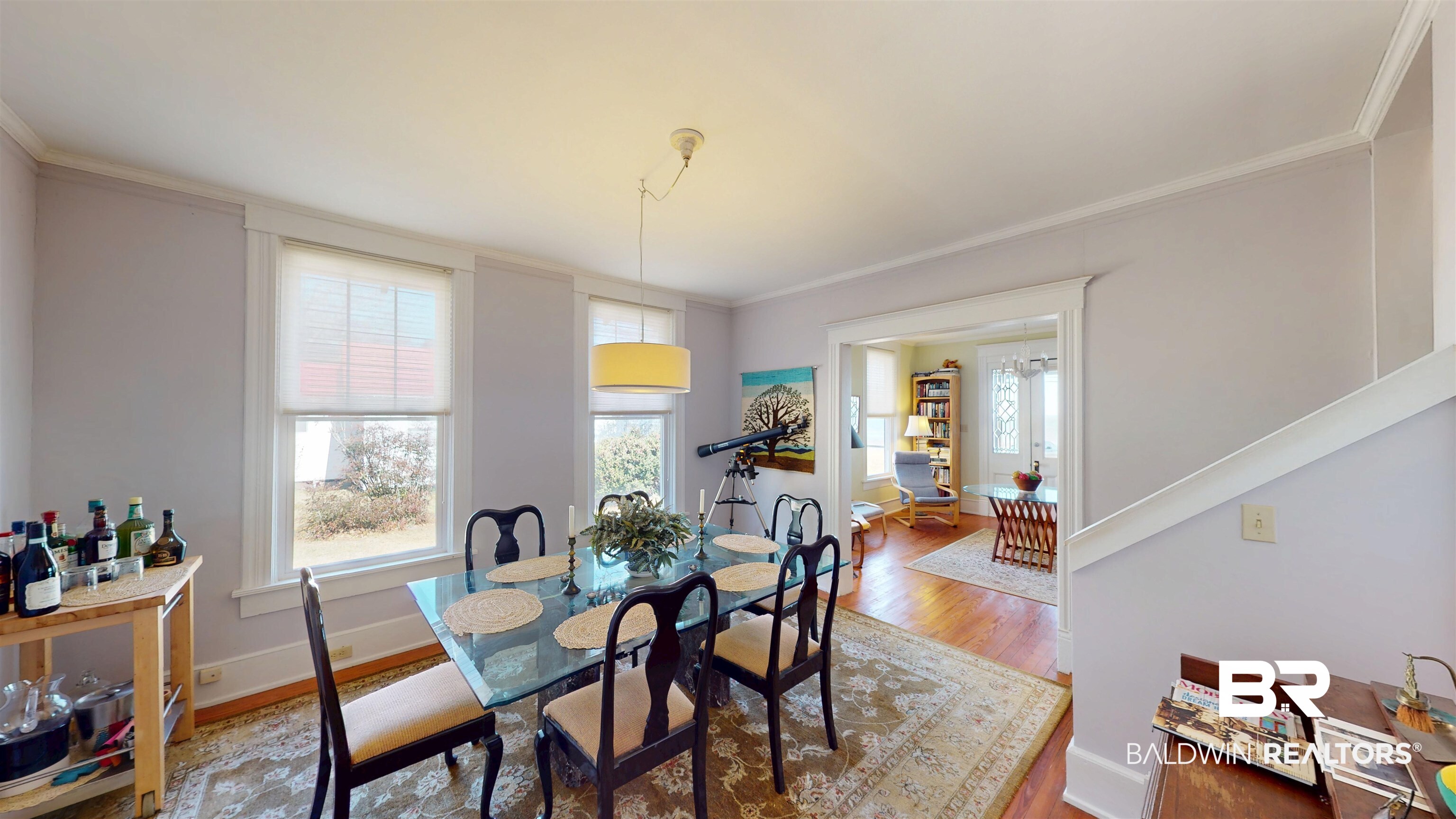 3220 Bayfront Road Mobile, AL 36605 - Photo 11 of 43 Dining room featuring wood finished floors and crown molding