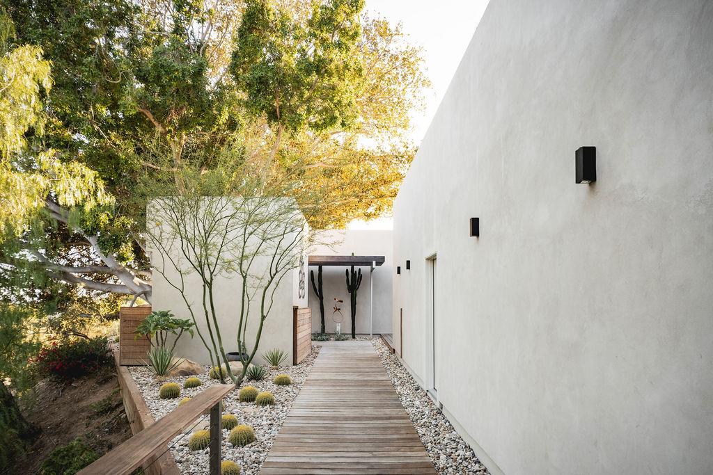 1465 Foothill Road Ojai, CA 93023 - Photo 15 of 34 a view of a pathway of a house with a tree