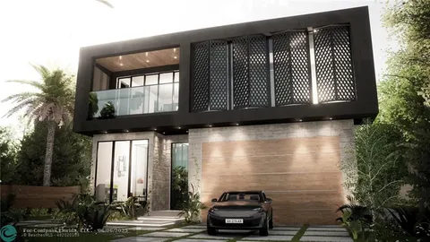 a car parked in front of a house