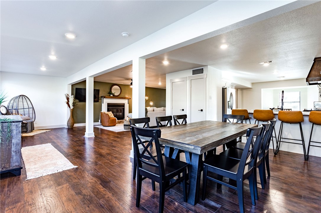 107 Spring Creek Street Waco, TX 76705 - Photo 18 of 78 a view of a dining area with furniture and wooden floor