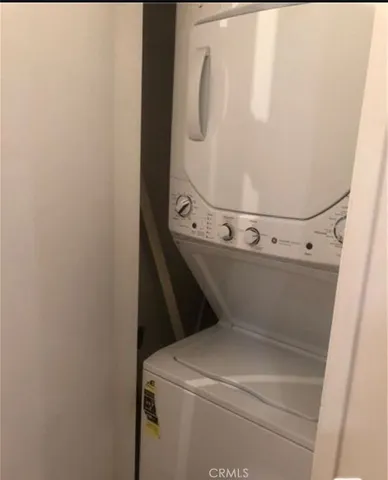 a close up view of washer and dryer