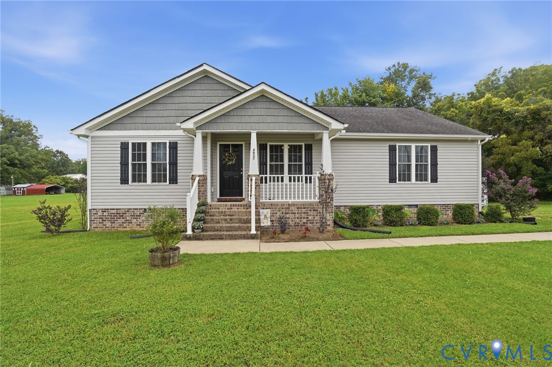 4937 Hurop Road Sandston, VA 23150 - Photo 1 of 55 Charming ranch-style home featuring a brick and vi