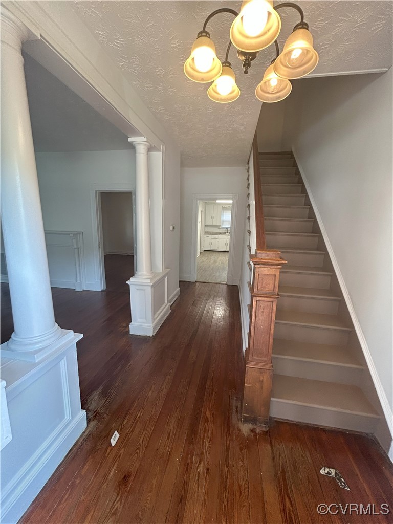 2307 Wright Avenue Richmond, VA 23224 - Photo 9 of 26 a view of entryway and hall with wooden floor