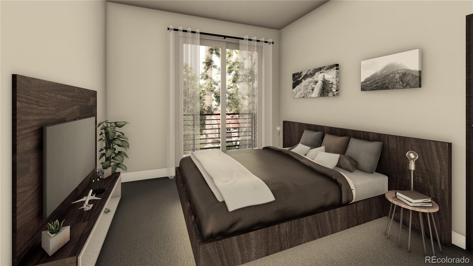 1275 Stuart Street Denver, CO 80204 - Photo 5 of 20 a bedroom with a bed and a window