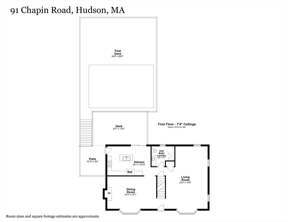91 Chapin Road Hudson, MA 01749 - Photo 40 of 42 a picture of a floor plan