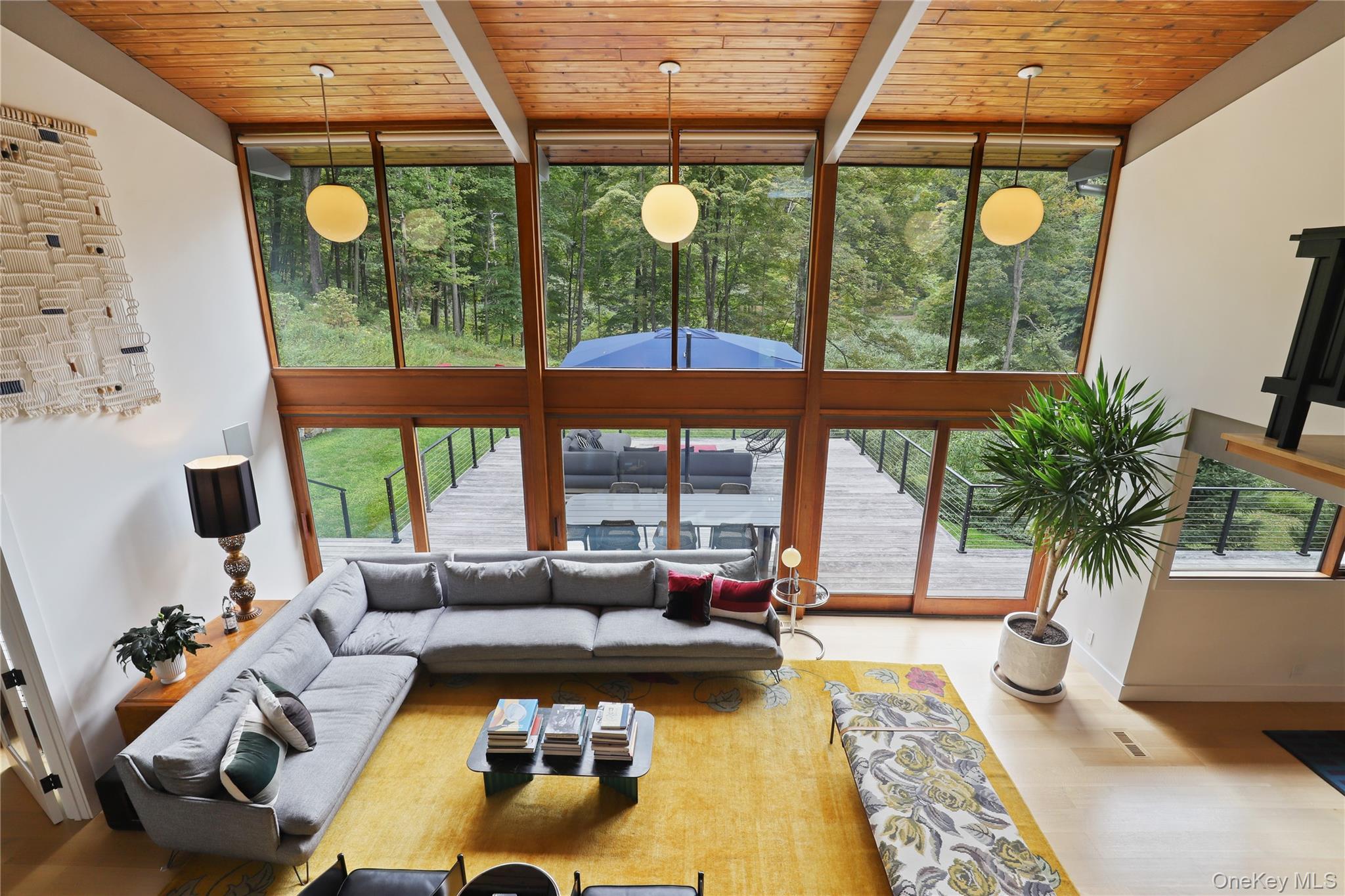 21 Black Spring Road Pound Ridge, NY 10576 - Photo 20 of 36 View of the living room from the balcony