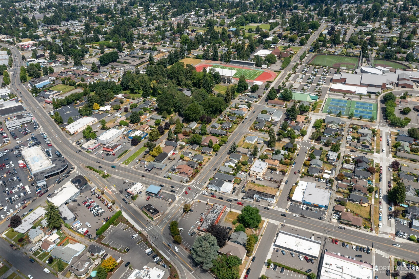 3703 3rd Street Northeast Auburn, WA 98002 - Photo 19 of 23 an aerial view of residential houses with outdoor space