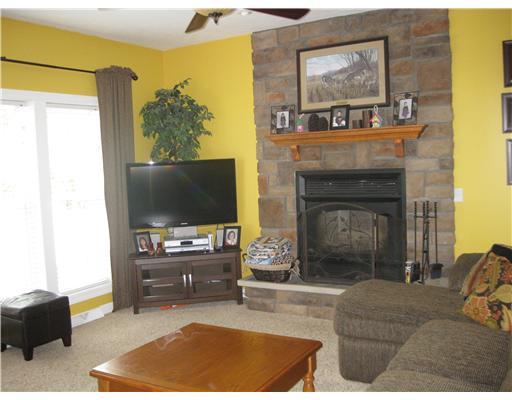 132 McCall Road Butler, PA 16001 - Photo 3 of 18 Great Room. Great room/living room, beautiful fireplace, doors open to a large beautiful trex deck.