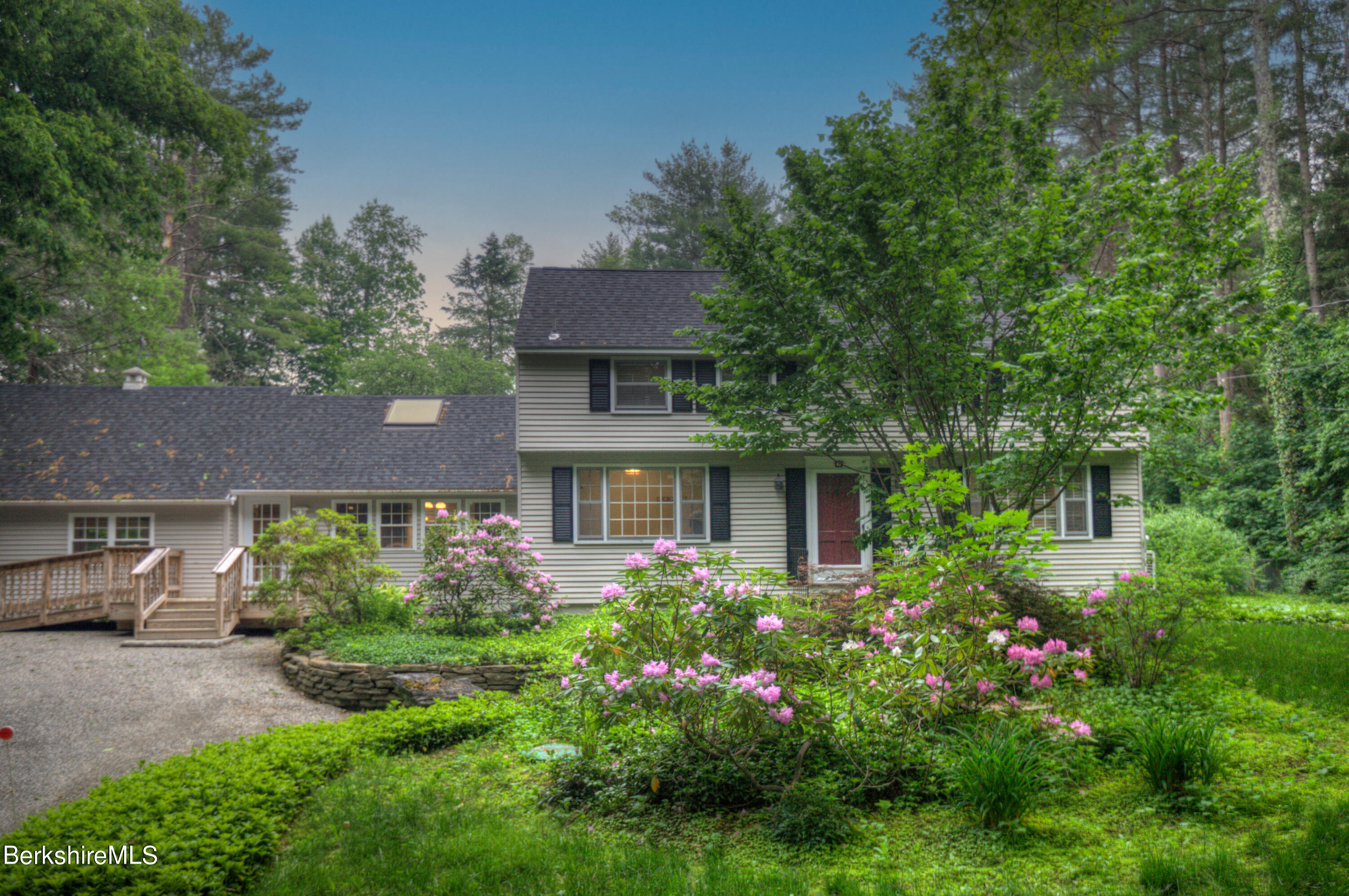 7 Hawthorne Road Stockbridge, MA 01262 - Photo 2 of 41 a front view of house with yard and green space