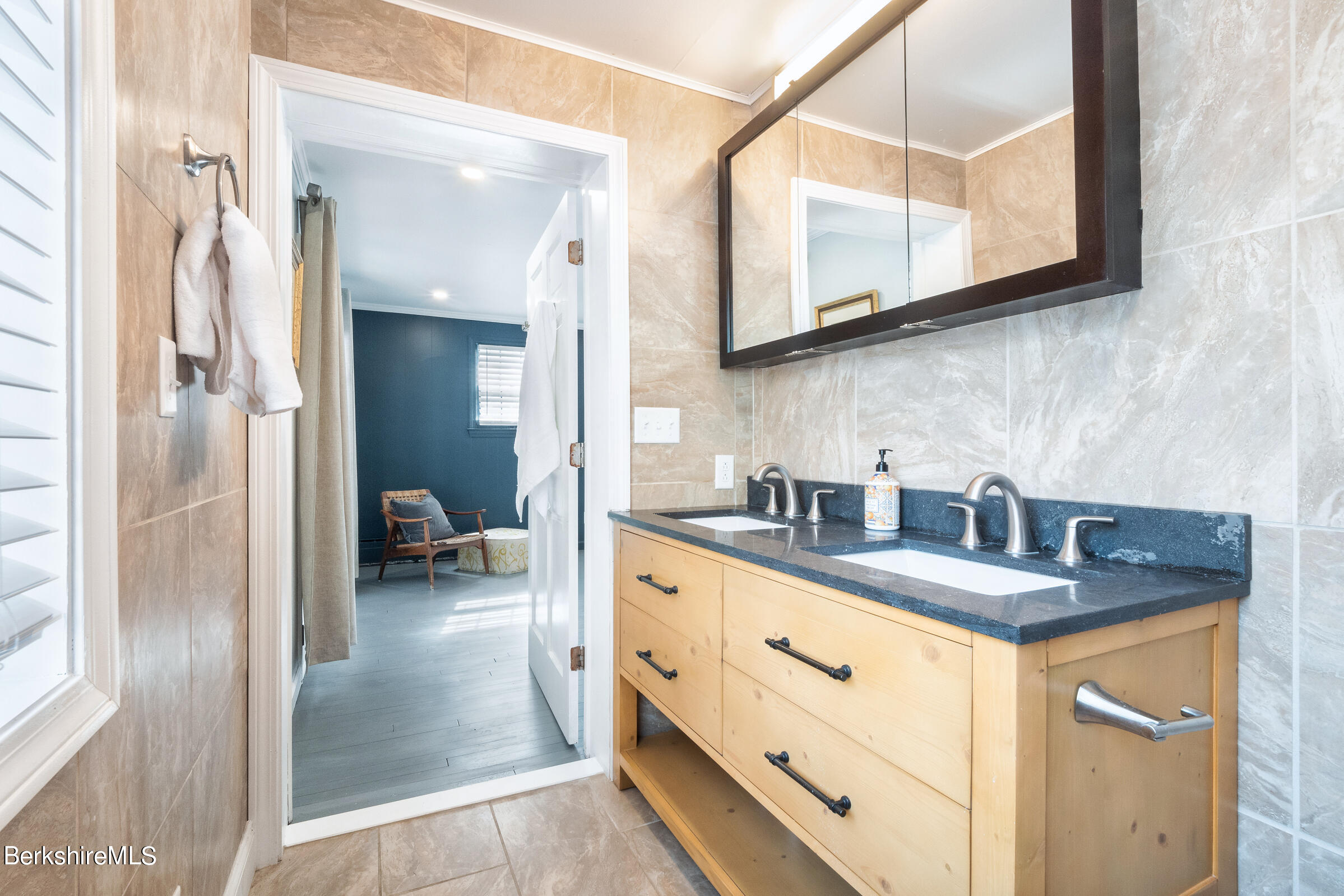 7 Hawthorne Road Stockbridge, MA 01262 - Photo 23 of 41 a kitchen with stainless steel appliances granite countertop a sink and cabinets