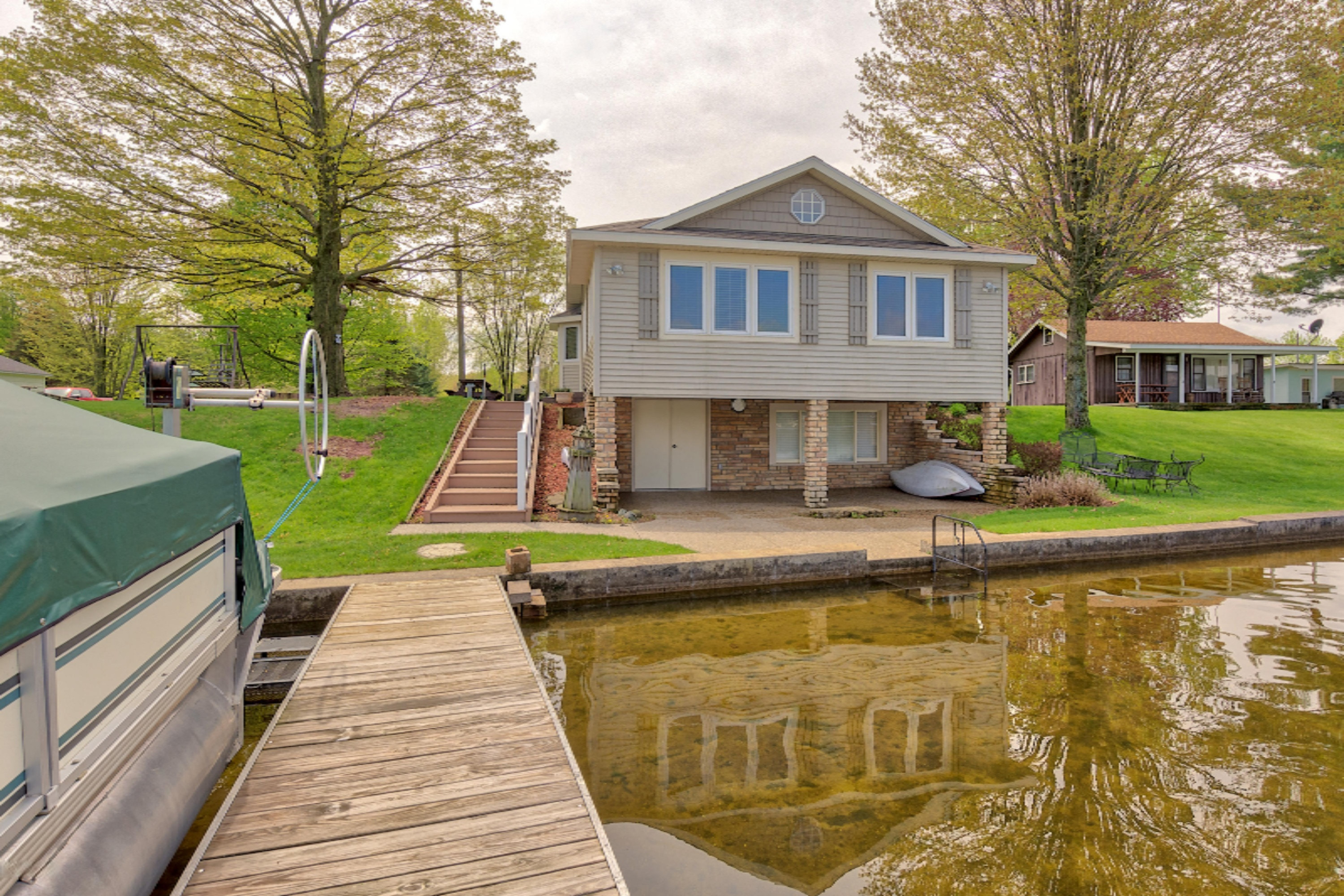 6124 Cutler Road Lakeview, MI 48850 - Photo 33 of 38 28 Home View from Dock