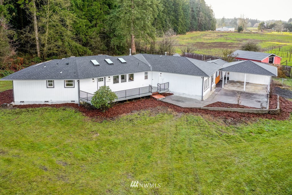 12425 Highway 12 Rochester, WA 98579 - Photo 2 of 29 an aerial view of a house having yard