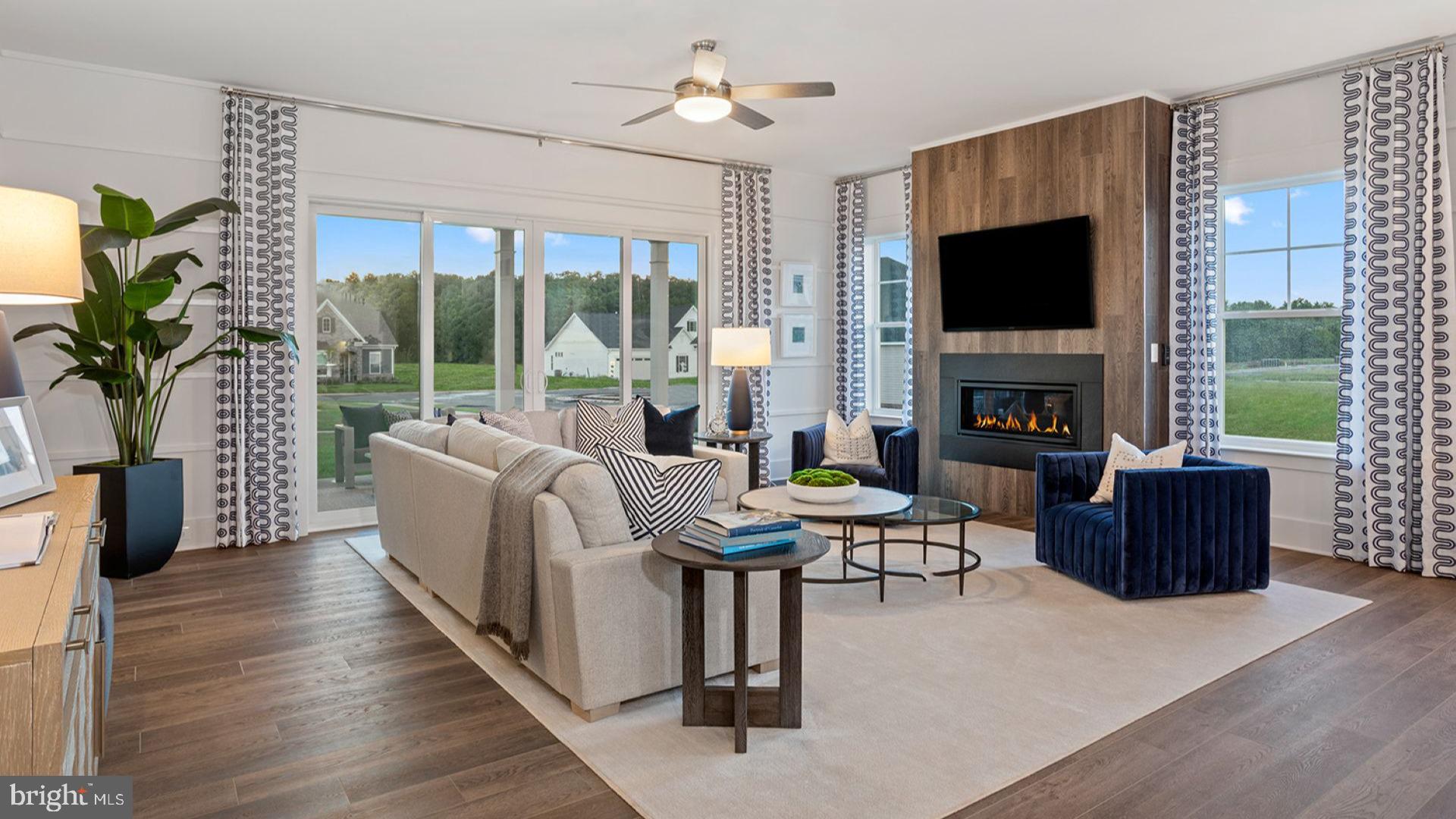 230 Potomac View Parkway Brunswick, MD 21716 - Photo 2 of 22 a living room with furniture a flat screen tv and a fireplace