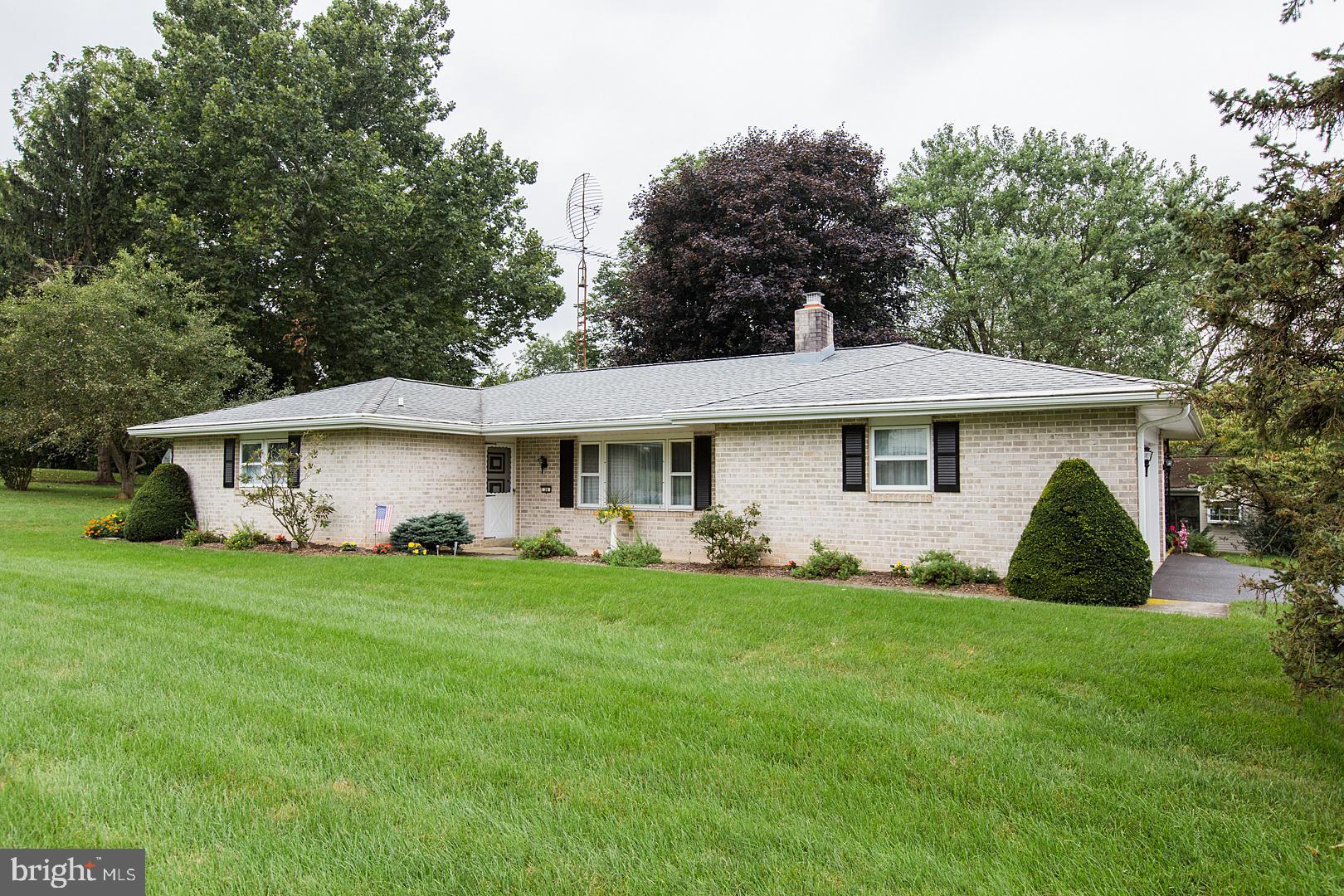 38 Heritage Road Akron, PA 17501 - Photo 1 of 38 Front View, Solid Brick Rancher