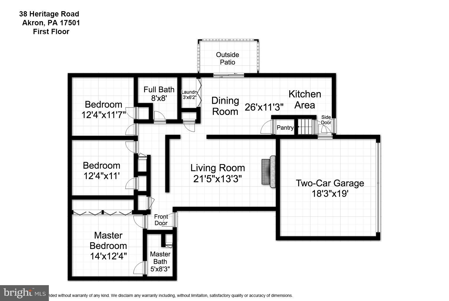 38 Heritage Road Akron, PA 17501 - Photo 37 of 38 First Floor Plan