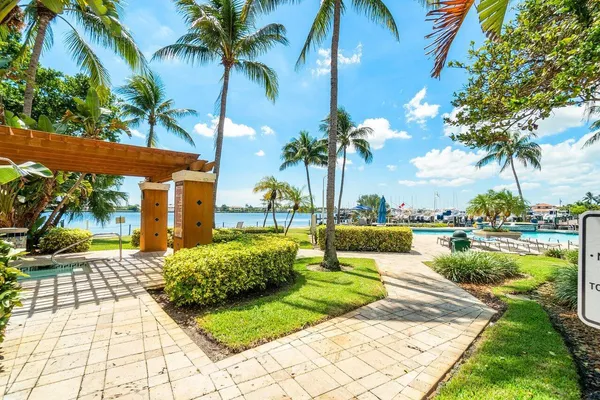 a view of swimming pool with a patio