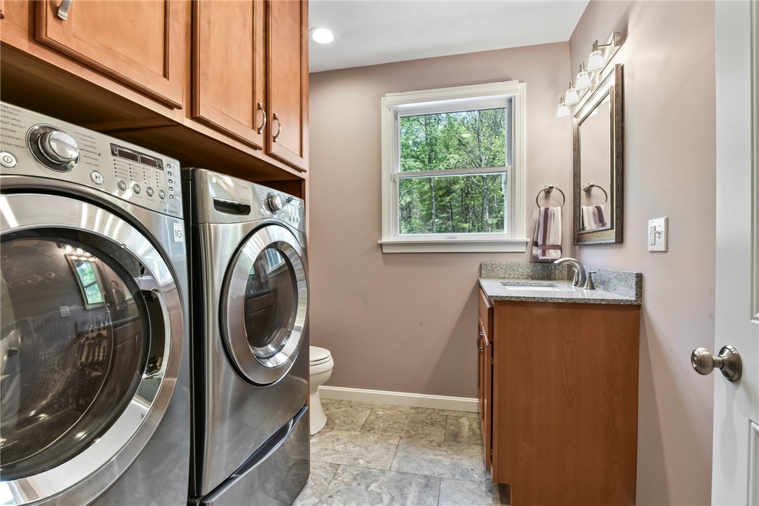 351 Yawgoo Valley Road Exeter, RI 02822 - Photo 14 of 45 Half Bath with Laundry