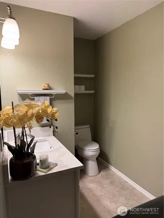 a bathroom with a sink and a toilet