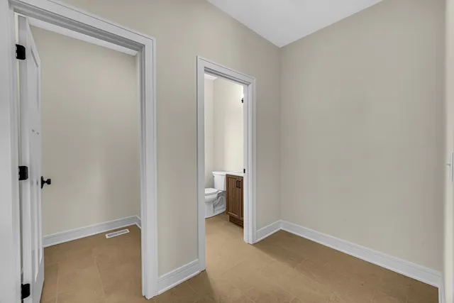 a view of an empty room