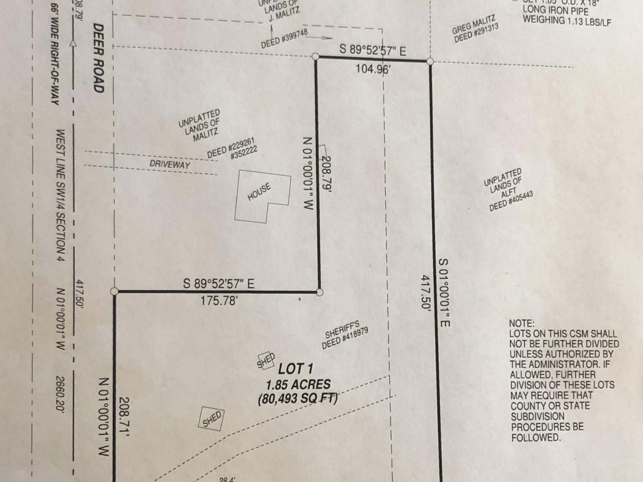 Lot 1 Deer Road Pearson, WI 54462 - Photo 1 of 1 Gallery Image 1